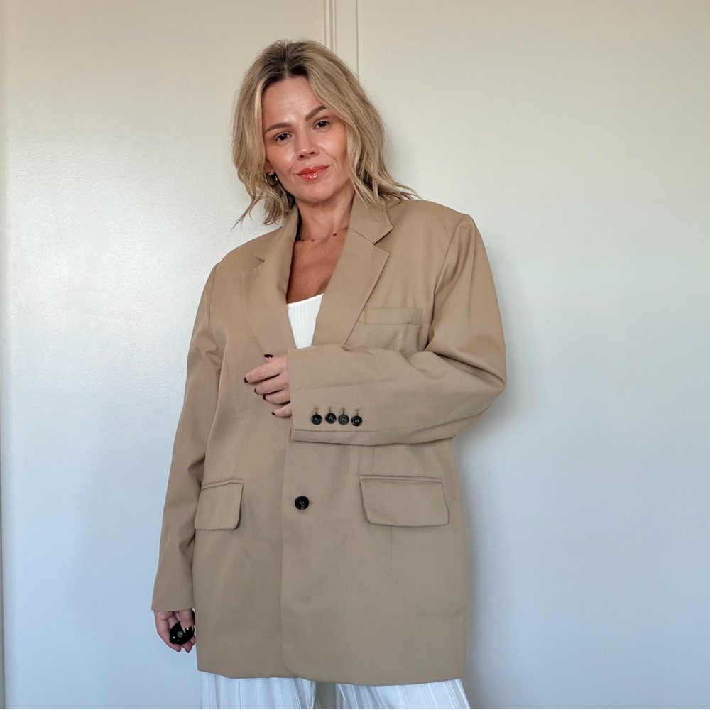 Almina Concept Oversized Double Button Blazer - Picture 7 of 16